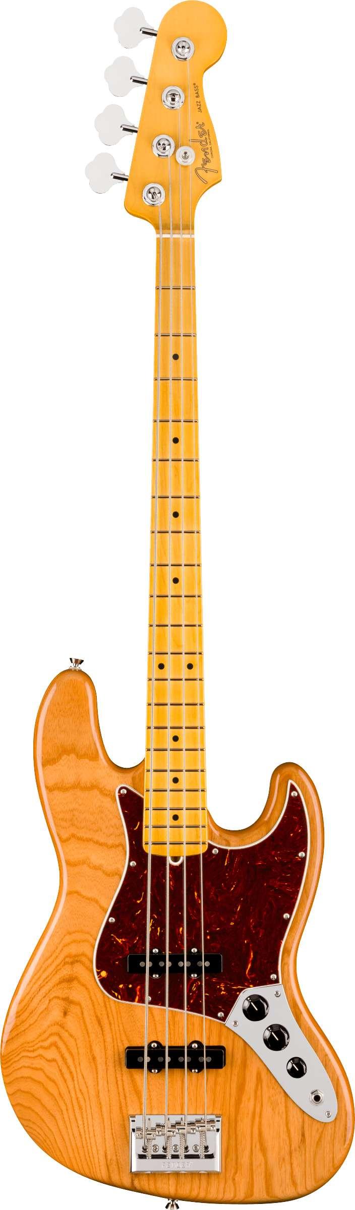 Fender American Professional Jazz Bass Guitar in Natural, Maple